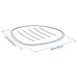 IKEA PYNTEN (ИКЕА ПЙНТЕН) — Подушка на стул, желтая 41х43 см — фото 2