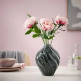IKEA KORNSPARV (ИКЕА КОРНСПАРВ) — Ваза, серо-голубая 22 см — фото 3