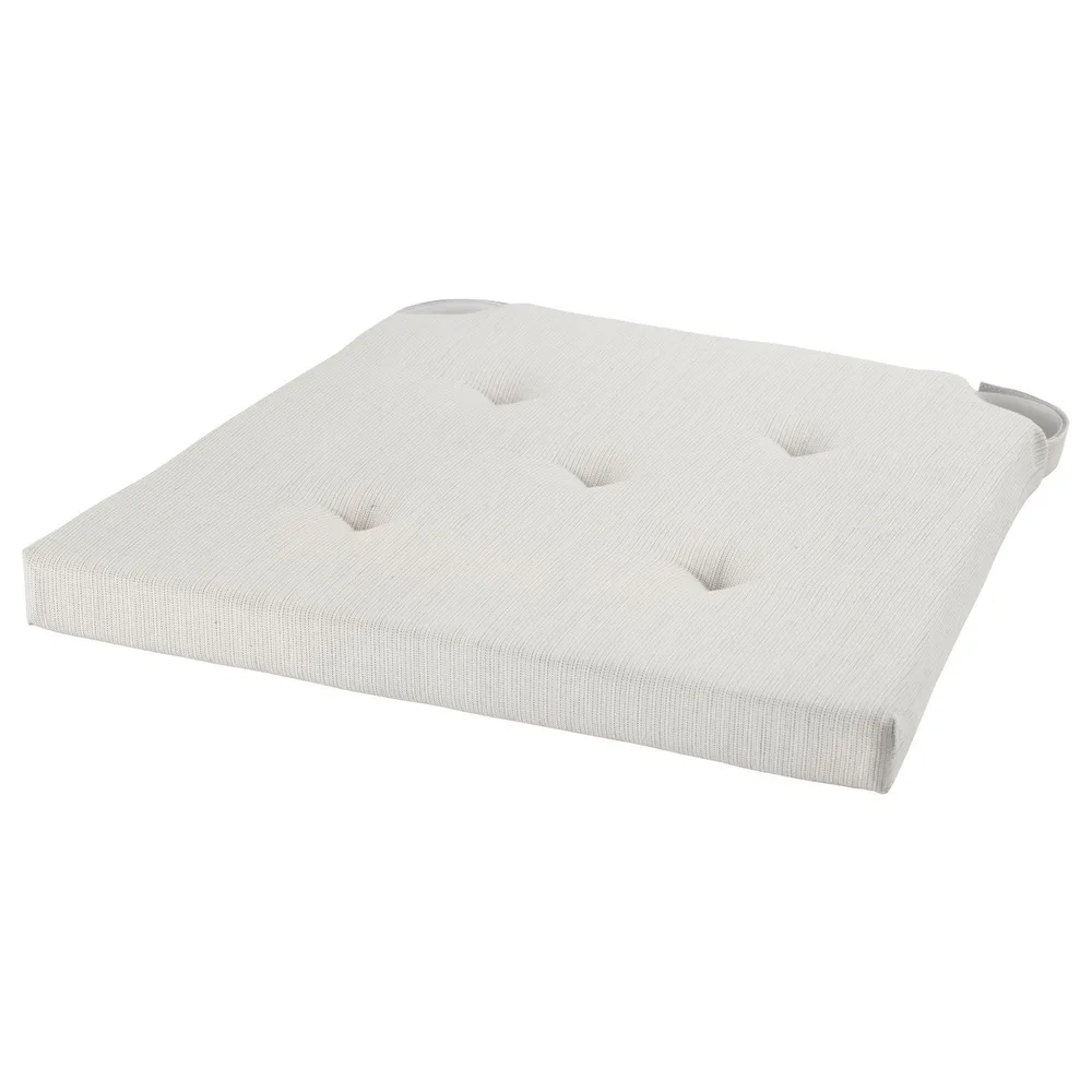 IKEA JUSTINA (ИКЕА ЙУСТИНА) — Подушка на стул, натуральный 42/35x40x4 см