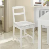 IKEA JUSTINA (ИКЕА ЙУСТИНА) — Подушка на стул, натуральный 42/35x40x4 см — фото 3