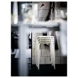 IKEA MARIUS (ИКЕА МАРИУС) — Табурет, белый 45 см — фото 3