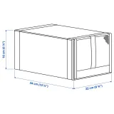 IKEA SKUBB (ИКЕА СКУББ) — Коробка для обуви, белая 22х34х16 см — фото 6
