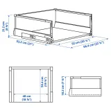 IKEA MAXIMERA (ИКЕА МАКСИМЕРА) — Ящик, высокий, белый 60х60 см — фото 3