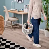 IKEA RISATORP (ИКЕА РИСАТОРП) — Корзина, белая 25x26x18 см — фото 3