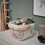 IKEA RISATORP (ИКЕА РИСАТОРП) — Корзина, белая 25x26x18 см — фото 4