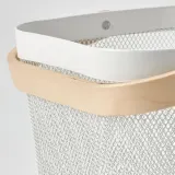 IKEA RISATORP (ИКЕА РИСАТОРП) — Корзина, белая 25x26x18 см — фото 6