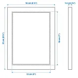 IKEA FISKBO (ИКЕА ФИСКБО) — Рамка, белая 13х18 см — фото 4