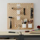 IKEA SKÅDIS (ИКЕА СКОДИС) — Перфорированная панель, дерево 56x56 см — фото 2
