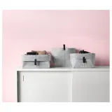 IKEA RAGGISAR (ИКЕА РАГГИСАР) — Корзина, 3 шт., серая — фото 4
