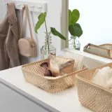 IKEA SMARRA (ИКЕА СМАРРА) — Коробка с крышкой, естественный цвет 30x30x23 см — фото 3