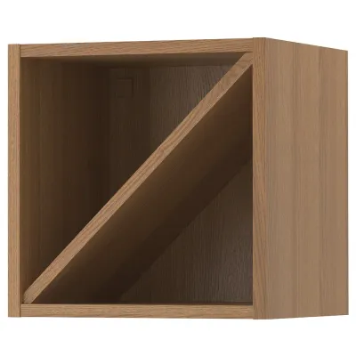 IKEA VADHOLMA (ИКЕА ВАДХОЛМА) — Полка для вина, коричневый/тонированный ясень 40x37x40 см