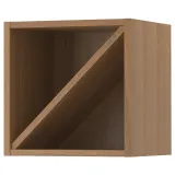 IKEA VADHOLMA (ИКЕА ВАДХОЛМА) — Полка для вина, коричневый/тонированный ясень 40x37x40 см — фото 1