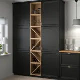 IKEA VADHOLMA (ИКЕА ВАДХОЛМА) — Полка для вина, коричневый/тонированный ясень 40x37x40 см — фото 2