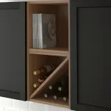 IKEA VADHOLMA (ИКЕА ВАДХОЛМА) — Полка для вина, коричневый/тонированный ясень 40x37x40 см — фото 3