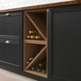 IKEA VADHOLMA (ИКЕА ВАДХОЛМА) — Полка для вина, коричневый/тонированный ясень 40x37x40 см — фото 4