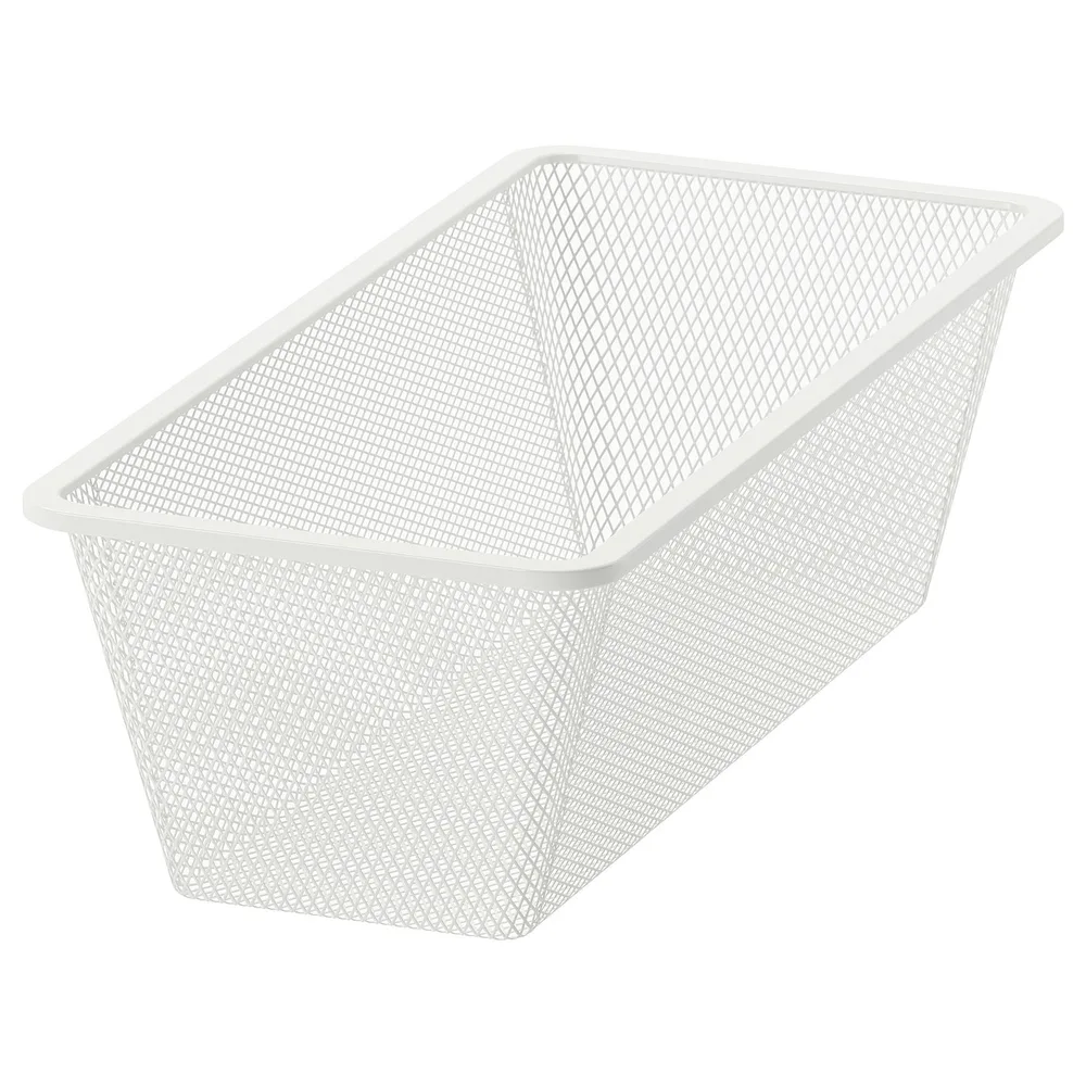 IKEA JONAXEL (ИКЕА ЙОНАКСЕЛ) — Сетчатая корзина, белая 25x51x15 см