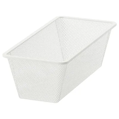 IKEA JONAXEL (ИКЕА ЙОНАКСЕЛ) — Сетчатая корзина, белая 25x51x15 см