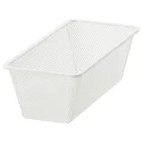 IKEA JONAXEL (ИКЕА ЙОНАКСЕЛ) — Сетчатая корзина, белая 25x51x15 см — фото 1