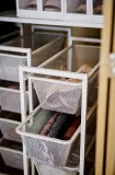 IKEA JONAXEL (ИКЕА ЙОНАКСЕЛ) — Сетчатая корзина, белая 25x51x15 см — фото 2