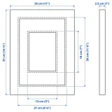 IKEA EDSBRUK (ИКЕА ЕДСБРУК) — Рамка, белая 21x30 см — фото 5