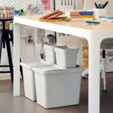 IKEA HÅLLBAR (ИКЕА ХОЛЛБАР) — Контейнер с крышкой, светло-серый 3 л — фото 7