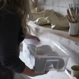 IKEA SAMLA (ИКЕА САМЛА) — Крышка для контейнера 11/22 л, прозрачная — фото 3