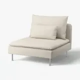 IKEA SÖDERHAMN (ИКЕА СЁДЕРХАМН) — Чехол на секцию 1-местную, Gunnared бежевый — фото 2