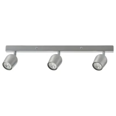 IKEA RÖKFRI (ИКЕА РЁКФРИ) — Потолочный светильник, 3 спота, серебристый