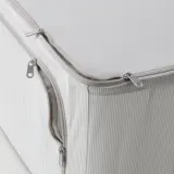 IKEA HEMMAFIXARE (ИКЕА ХЕММАФИКСАРЕ) — Короб для хранения одежды/белья, полоска/белый/серый 34x51x28 см — фото 5