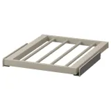 IKEA KOMPLEMENT (ИКЕА КОМПЛИМЕНТ) — Выдвижная вешалка для брюк, серо-бежевый 50x58 см — фото 1