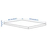 IKEA KOMPLEMENT (ИКЕА КОМПЛИМЕНТ) — Полка, тёмно-серый 50x58 см — фото 3