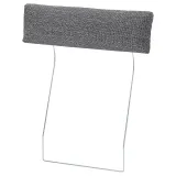 IKEA VIMLE (ИКЕА ВИМЛЕ) — Чехол на подголовник, Lejde серо-чёрный — фото 2