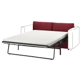 IKEA VIMLE (ИКЕА ВИМЛЕ) — Чехол на секцию раскладного 2-местного дивана, Lejde красно-коричневый — фото 2