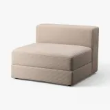 IKEA JÄTTEBO (ИКЕА ЙЭТТЕБО) — Чехол на модуль 1,5-местный с ящиком, Самсала серо-бежевый — фото 2