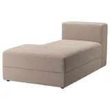 IKEA JÄTTEBO (ИКЕА ЙЭТТЕБО) — Чехол на модуль-шезлонг левый, Самсала серо-бежевый — фото 2