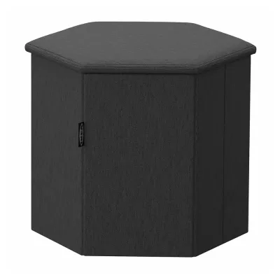 IKEA KJUGE  (ИКЕА КЙУГЕ)  -  Пуф с ящиком для хранения - Книса тёмно-серый