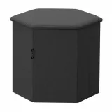 IKEA KJUGE (ИКЕА КЙУГЕ) - Пуф с ящиком для хранения - Книса тёмно-серый — фото 1