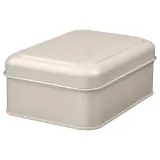 IKEA PLOGFÅRA (ИКЕА ПЛОГФОРА) — Контейнер с крышкой, светло-бежевый 22х16х8 см — фото 1