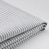 IKEA ROCKSJÖN (ИКЕА РОКШЁН) — Чехол для пуфа, Кловста серо-белый — фото 1