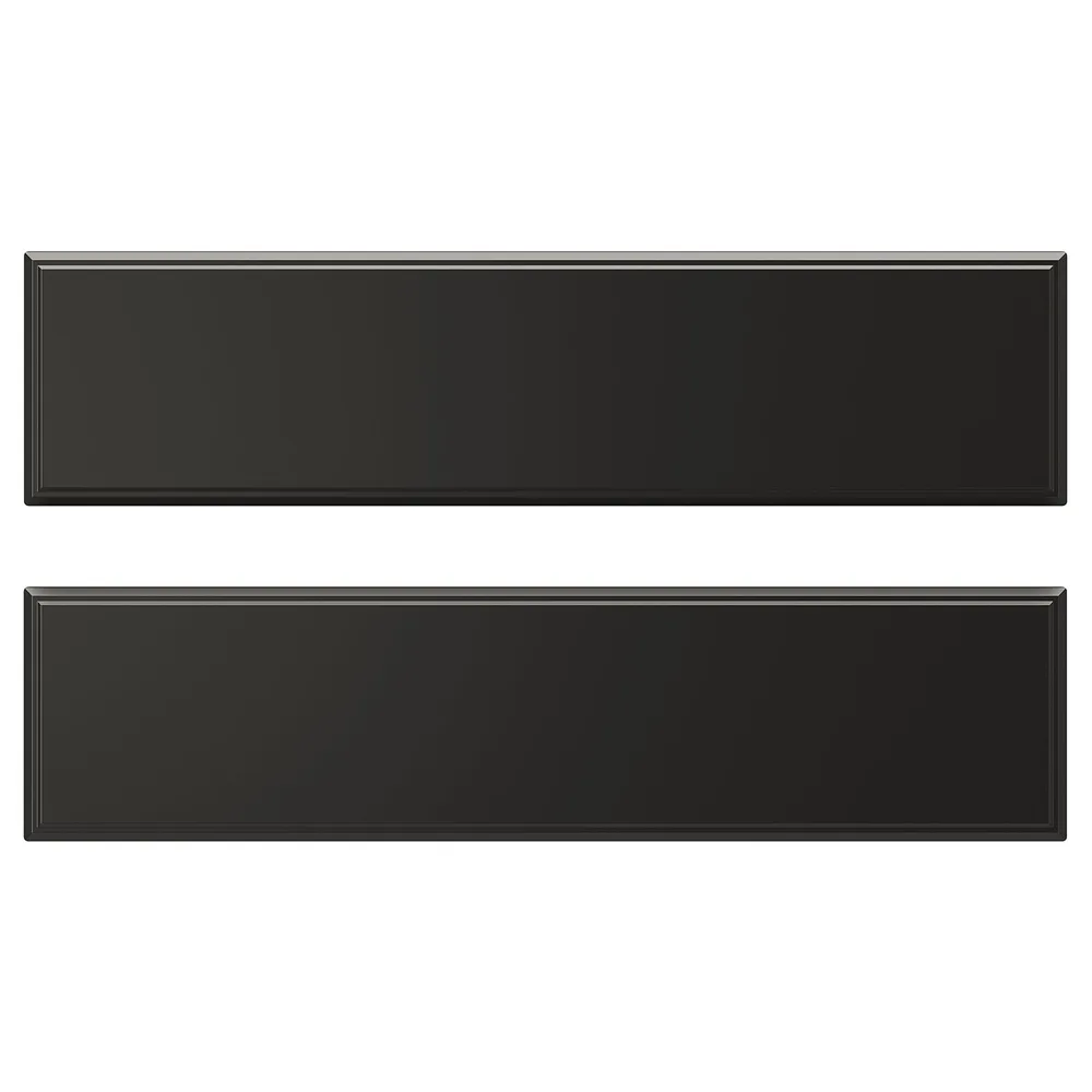 IKEA BODBYN (ИКЕА БОДБИН) — Фасад ящика, чёрный 40x10 см, 2 шт