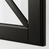 IKEA BODBYN (ИКЕА БОДБИН) — Стеклянная дверца со шпросами, чёрный 40x40 см — фото 2