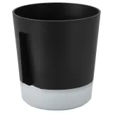 IKEA VÅRDTRÄD (ИКЕА ВОРДТРЭД) — Кашпо с автополивом, для дома/улицы прозрачный/антрацит 15 см — фото 1