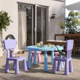 IKEA MAMMUT (ИКЕА МАММУТ) — Стульчик детский, для дома и улицы/сиреневый — фото 4