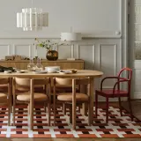 IKEA STOCKHOLM (ИКЕА СТОКХОЛМ) — 2025 Лампа подвесная, белый ткань/латунный оттенок 50 см — фото 2