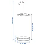 IKEA NIPÅSEN (ИКЕА НИПОСЕН) — Подставка для зонтов, чёрная 76 см — фото 4