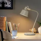 IKEA SJÖMAKT (ИКЕА ШЁМАКТ) — Лампа настольная, бежевая/ясень — фото 2