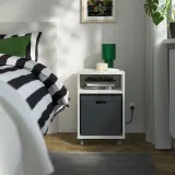 IKEA FJÄDERHARV (ИКЕА ФЙЭДЕРХАРВ) — Контейнер с крышкой, антрацит 32х35х31 см — фото 4