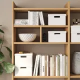 IKEA FJÄDERHARV (ИКЕА ФЙЭДЕРХАРВ) — Контейнер с крышкой, белый 25х35х16 см — фото 4