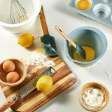 IKEA PONNYFISK (ИКЕА ПОННИФИСК) — Миска для смешивания, светло-серо-голубая 1 л — фото 1