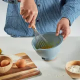 IKEA PONNYFISK (ИКЕА ПОННИФИСК) — Миска для смешивания, светло-серо-голубая 1 л — фото 3